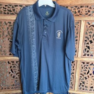 Diamond Head Wear Men's Blue Hawaiian Polo Shirt